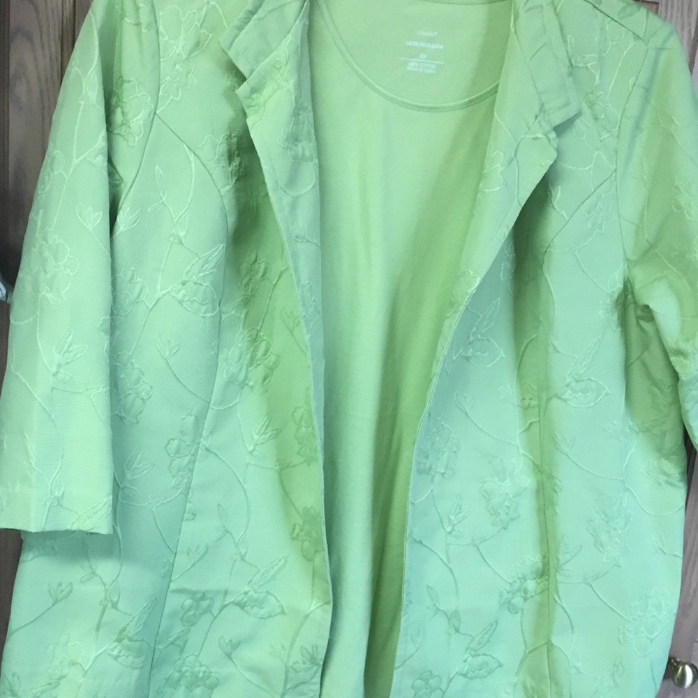 CJ Banks, jacket and shell.